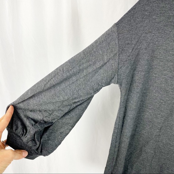 PLEIONE Embellished Gray Floral Sweater - S - Picture 5 of 7